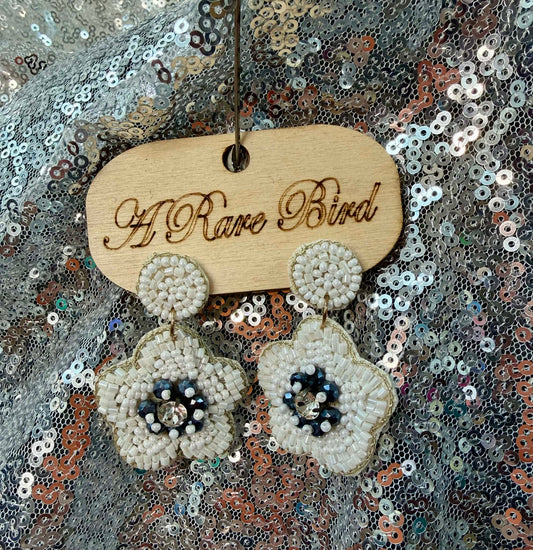 A Rare Bird Beaded Earings