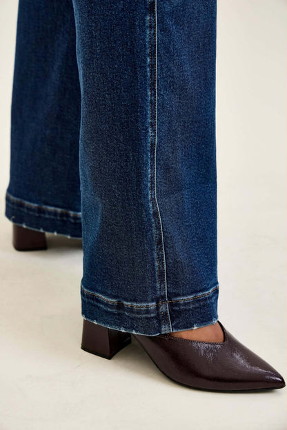 JUDY BLUE LUX  RETRO WIDE w/ FRONT PATCH POCKET
