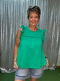 Very J Ruffled Babydoll Top