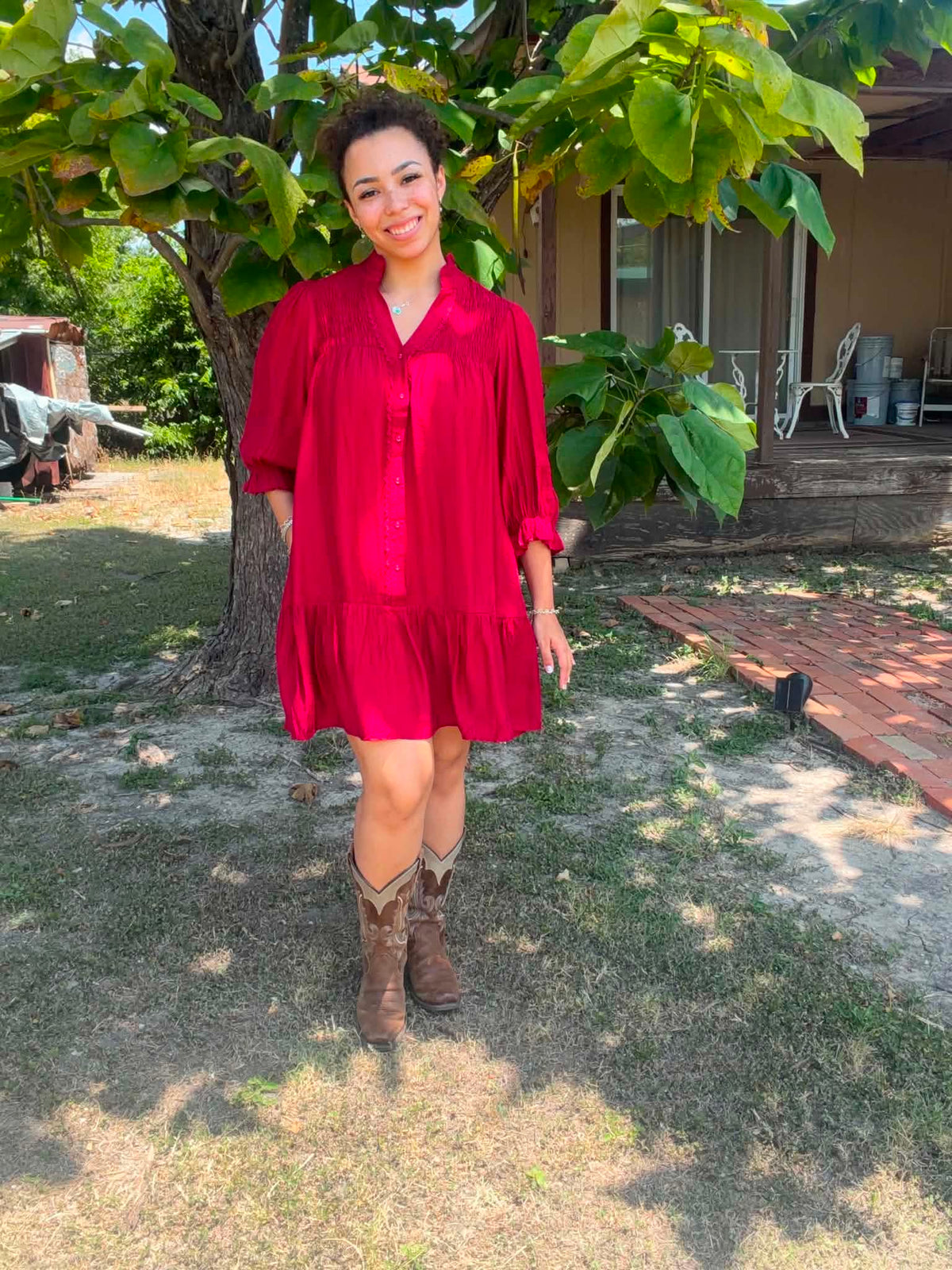 Umgee Crimson Dress