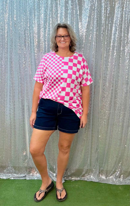Sunshine & Rodeo checkered shirt PLUS