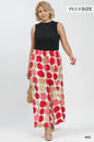 Umgee Red Dot Wide Leg Plus