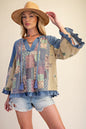 Easel patchwork tunic top