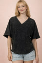 Very J V-Neck w/Back Top Stitching