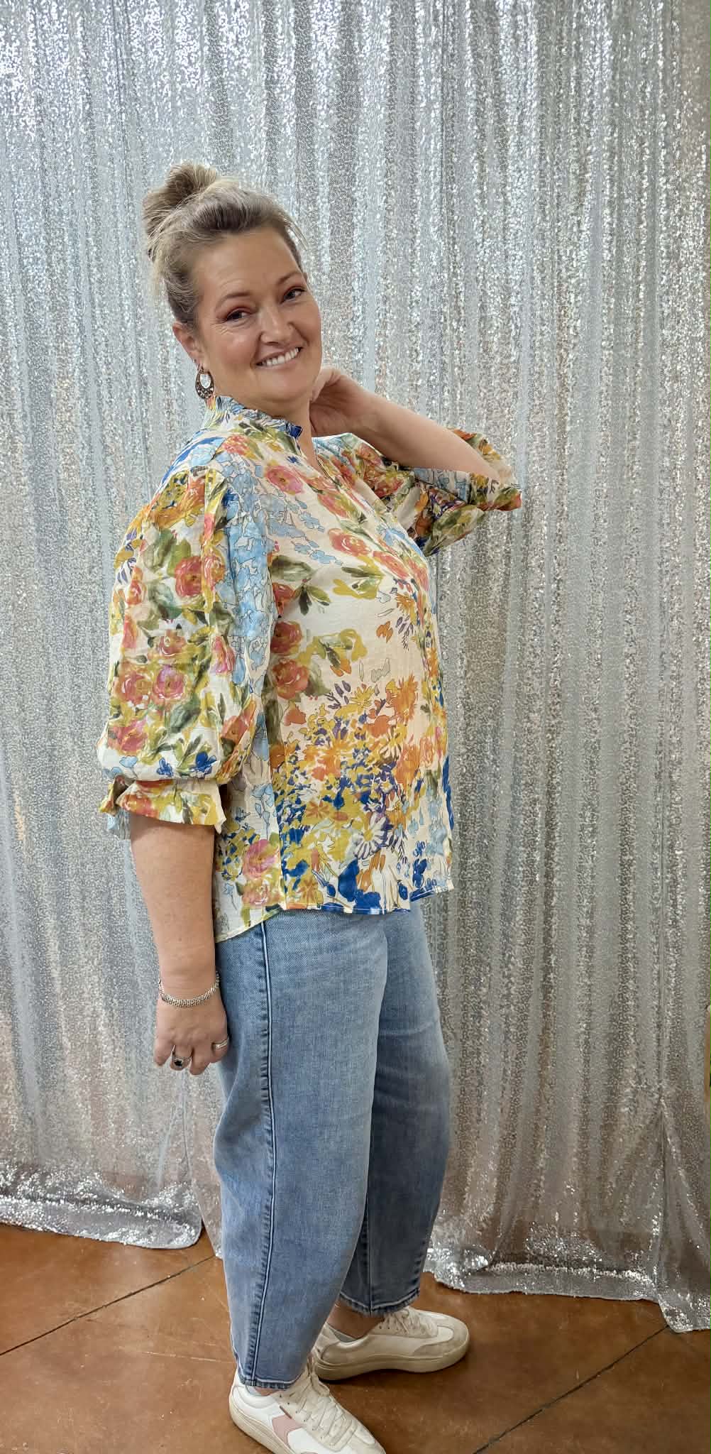 Gigio Blue Mix Top PLUS