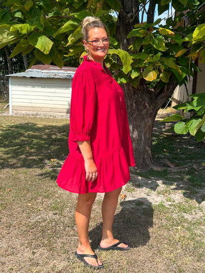Umgee Crimson Dress