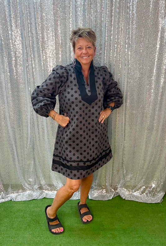 Jodifl polka dot balloon sleeve dress