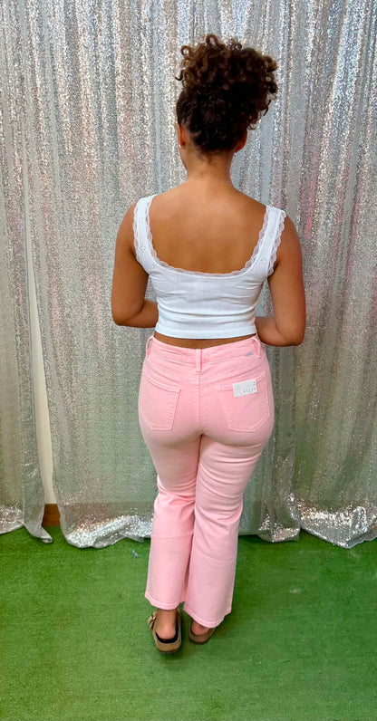 Risen Baby Pink Crops
