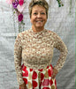 New Me shear mock neck top