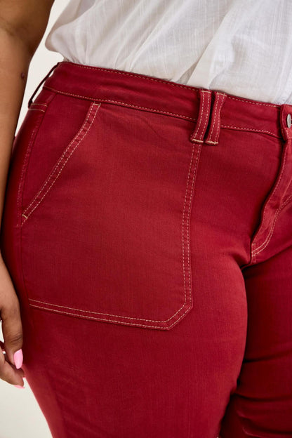 Judy Blue Haute Red Weekender Plus