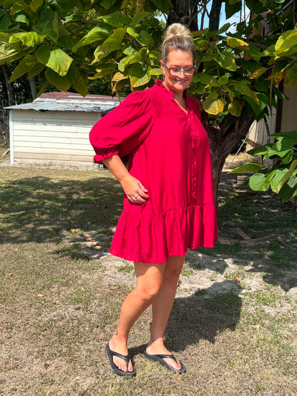 Umgee Crimson Dress