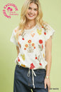 Umgee Embroidered Botanical Top