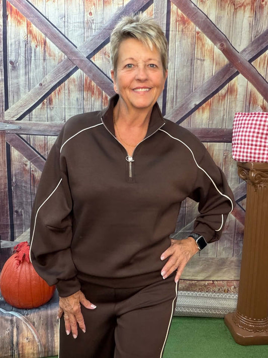 YELETE  scuba quarter zip pullover