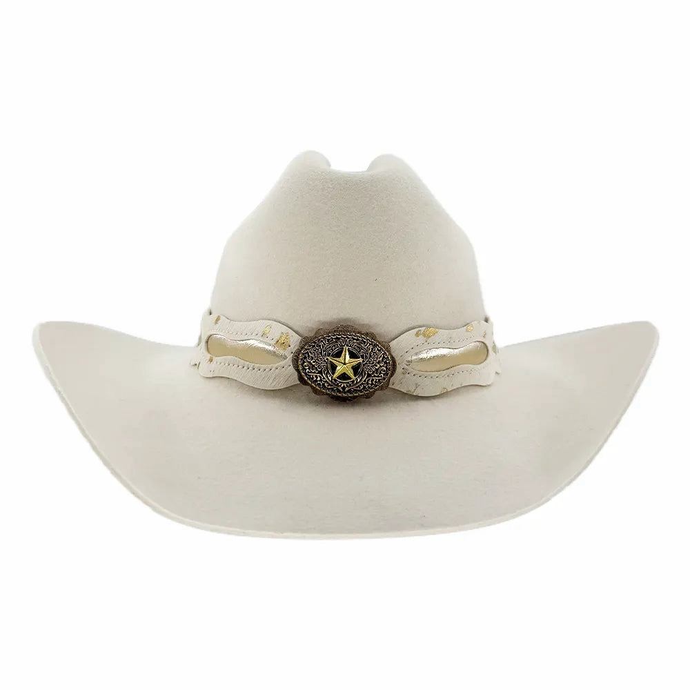 Lizzy White Cowboy Felt Hat