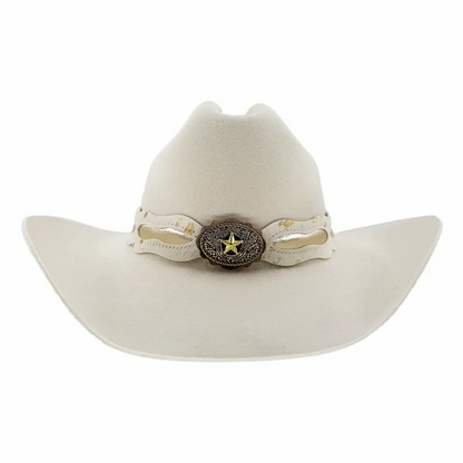 Lizzy White Cowboy Felt Hat