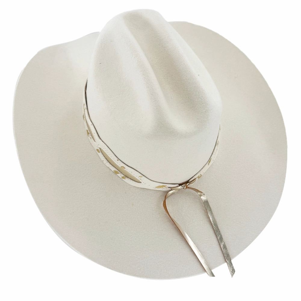 Lizzy White Cowboy Felt Hat