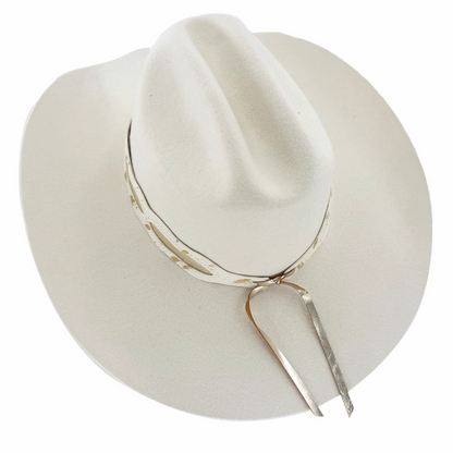 Lizzy White Cowboy Felt Hat