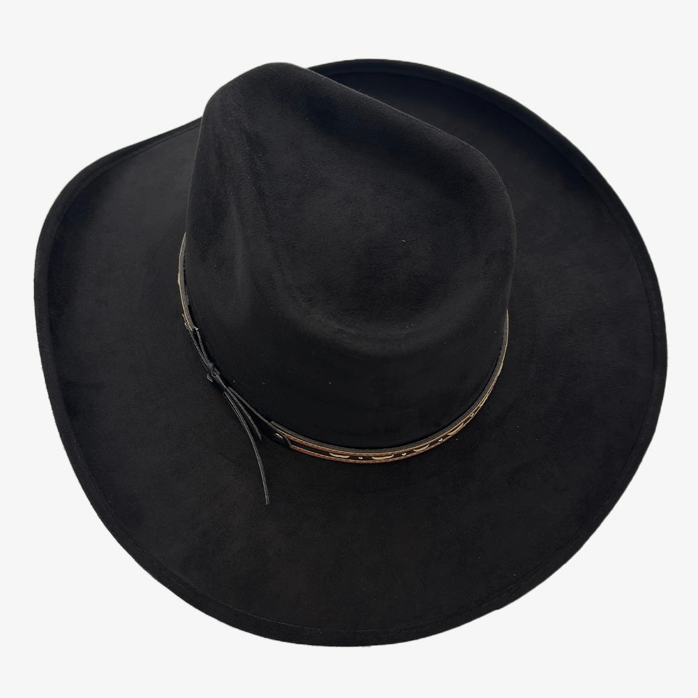 Ace High Cowboy Faux Suede Hat
