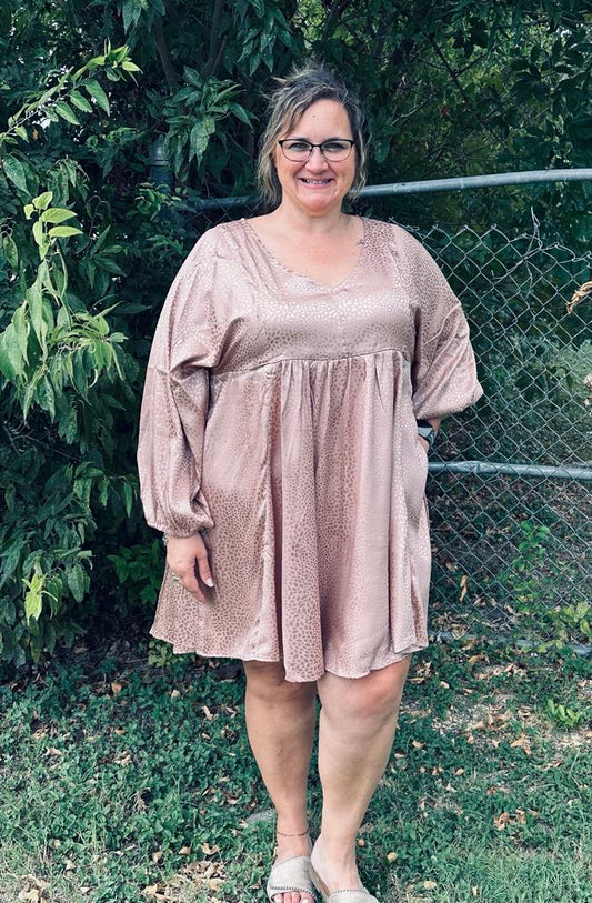 Umgee Babydoll Dress-Plus size