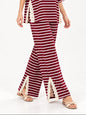 STYLIVE stripped lace trim pants